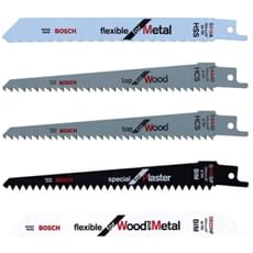 Bosch Genuine 5 Piece Mixed Recipro Saw Blade Set for KEO and Other Garden Saws