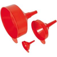 Sealey 3 Piece Fixed Spout Funnel Set 