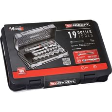 Facom 19 Piece 1/2" Drive Hexagon Socket Set Metric
