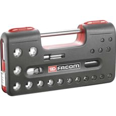 Facom 20 Piece 1/2" Bi Hex Socket Set Metric in Detection Box