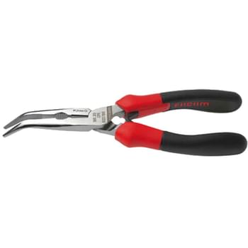 Facom Long Half Round Angled Nose Pliers