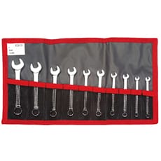 Facom 39.JE10T 10 Piece Midget Combination Spanner Set in Tool Roll