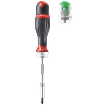 Facom Protwist Ratchet Screwdriver and 15 Bits