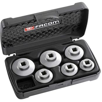 Facom 6 Piece 3/8" Drive Automotive Cartridge Filter Socket Set
