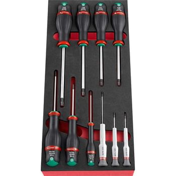 Facom 10 Piece Torx Screwdriver Set in Foam Module Tray
