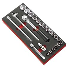 Facom 23 Piece 1/2" Drive Socket Set Metric in Module Tray
