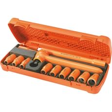 Facom VSE Series 12 Piece 1/2" Drive Insulated Bi Hexagon Socket Set Metric