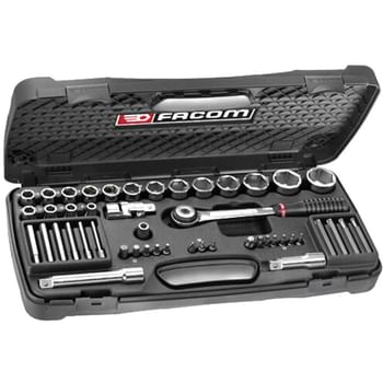 Facom 64 Piece 1/2" Drive Socket Set Metric Facom 64 Piece 1/2" Drive Socket Set Metric