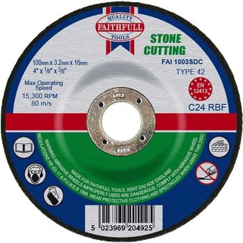 Faithfull Depressed Centre Stone Cutting Disc