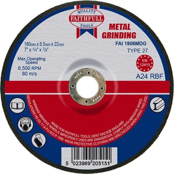 Faithfull Depressed Centre Metal Grinding Disc