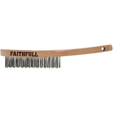 Faithfull Heavy Duty Stainless Steel Hand Wire Scratch Brush