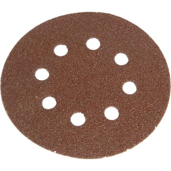 Faithfull 125mm Hook and Loop Perforated Sanding Discs