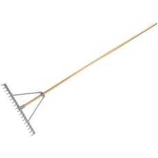 Faithfull FSC Wooden Handle Aluminium Landscape Rake Boxed