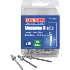 Faithfull Aluminium Pop Rivets