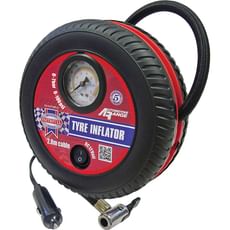 Faithfull 12v Tyre Inflator and Analogue Pressure Gauge