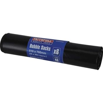 Faithfull Black Rubble Sacks