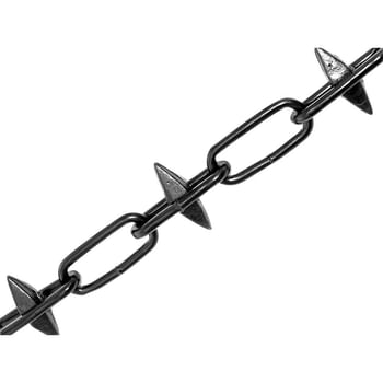 Faithfull Metal Spiked Chain Black Japanned
