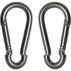Faithfull Stainless Steel Fire Brigade Snap Hook Carabiner