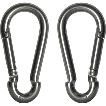 Faithfull Stainless Steel Fire Brigade Snap Hook Carabiner