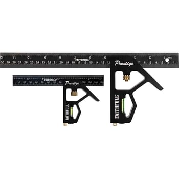 Faithfull Prestige 2 Piece Combination Square Set
