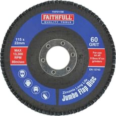 Faithfull Zirconium Abrasive Flap Disc