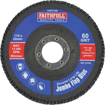 Faithfull Zirconium Abrasive Flap Disc