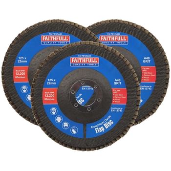 Faithfull Aluminium Oxide Abrasive Flap Disc