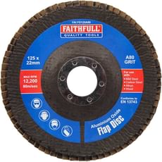 Faithfull Aluminium Oxide Abrasive Flap Disc