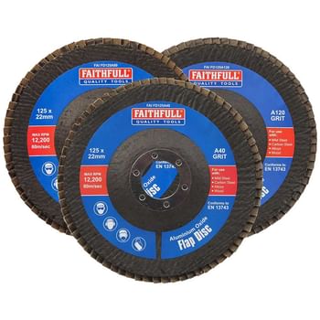 Faithfull Aluminium Oxide Abrasive Flap Disc