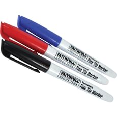 Faithfull Fine Tip Permanent Marker Pen