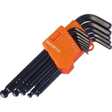 Faithfull 13 Piece Long Ball End Hexagon Allen Key Set