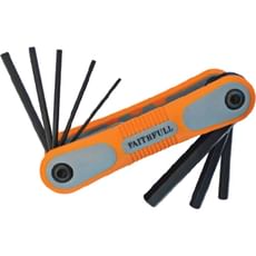 Faithfull 8 Piece Folding Hexagon Allen Key Set