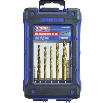 Faithfull 16 Piece HSS Titanium Drill Bit Set