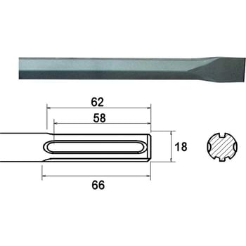 Faithfull SDS Max Flat Chisel