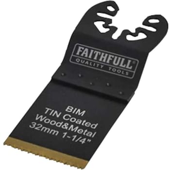 Faithfull MFBM32 BiM Flush Cut Titanium OIS Oscillating Multi Tool Plunge Saw Blade