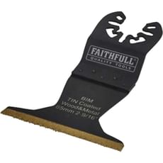 Faithfull MFBM65 BiM Flush Cut Titanium OIS Oscillating Multi Tool Plunge Saw Blade