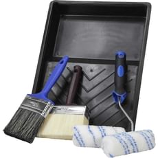 Faithfull 6 Piece Wood Care Paint Brush and Roller Kit