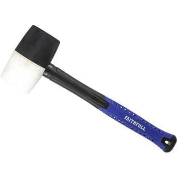 Faithfull Black & White Fibreglass Combination Mallet
