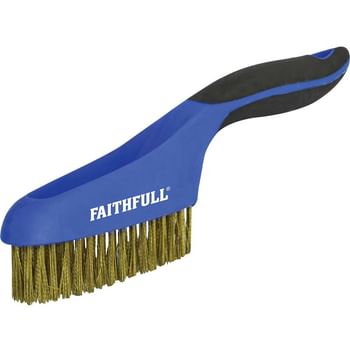 Faithfull Brass Wire Scratch Brush