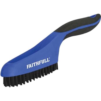 Faithfull Plastic Bristle Scratch Brush