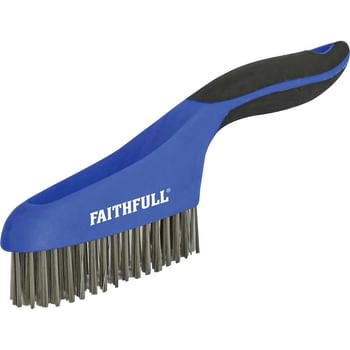 Faithfull Stainless Steel Wire Scratch Brush