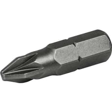 Faithfull Pozi S2 Grade Steel Screwdriver Bits