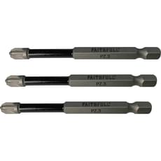 Faithfull Pozidriv Impact Screwdriver Bits