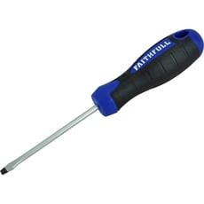 Faithfull Soft Grip Flared Slotted Tip Screwdriver Faithfull Soft Grip Flared Slotted Tip Screwdriver