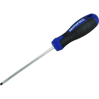 Faithfull Soft Grip Parallel Slotted Tip Screwdriver