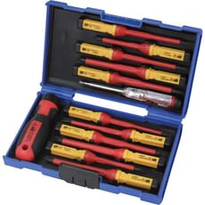 Faithfull 13 Piece Interchangeable VDE Insulated Screwdriver Set Faithfull 13 Piece Interchangeable VDE Insulated Screwdriver Set