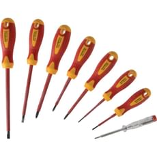 Faithfull 8 Piece VDE Insulated Screwdriver Set and Mains Tester Faithfull 8 Piece VDE Insulated Screwdriver Set and Mains Tester