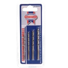 Faithfull Pilot Drill Set for Screwsinks Pack of 4 Faithfull Pilot Drill Set for Screwsinks Pack of 4