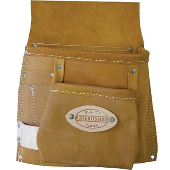Faithfull Leather Tool and Nail Pouch