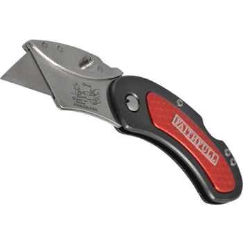 Faithfull Lockable Folding Utility Pocket Knife